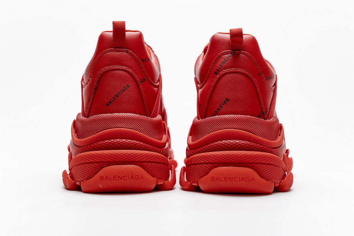 Balenciaga Triple S Letter Bright Red 524039 W2FA1 7632