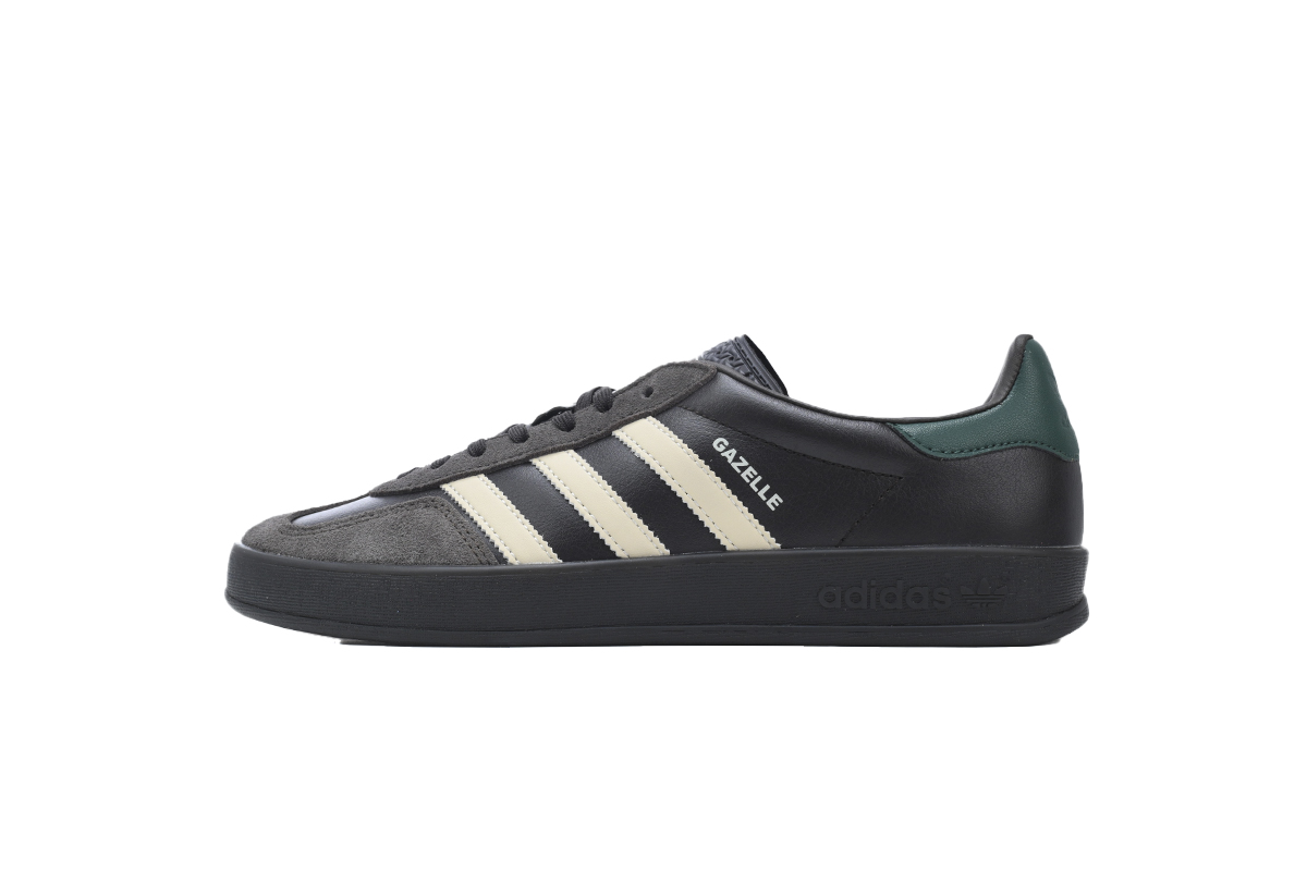 Adidas Gazelle Indoor Leather Black Brown Green IH0374