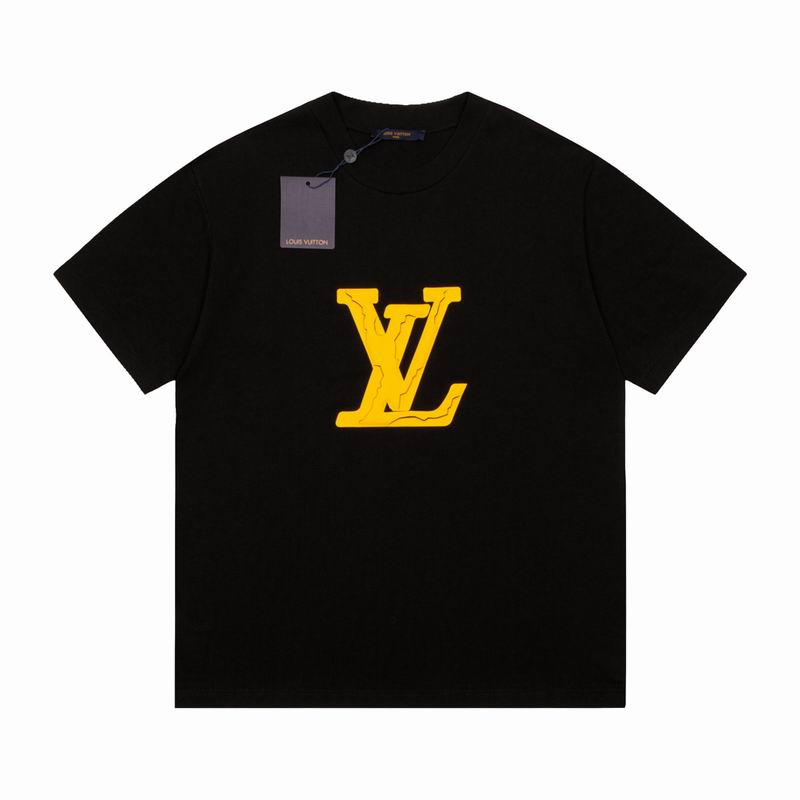 LV Print T-Shirt Black