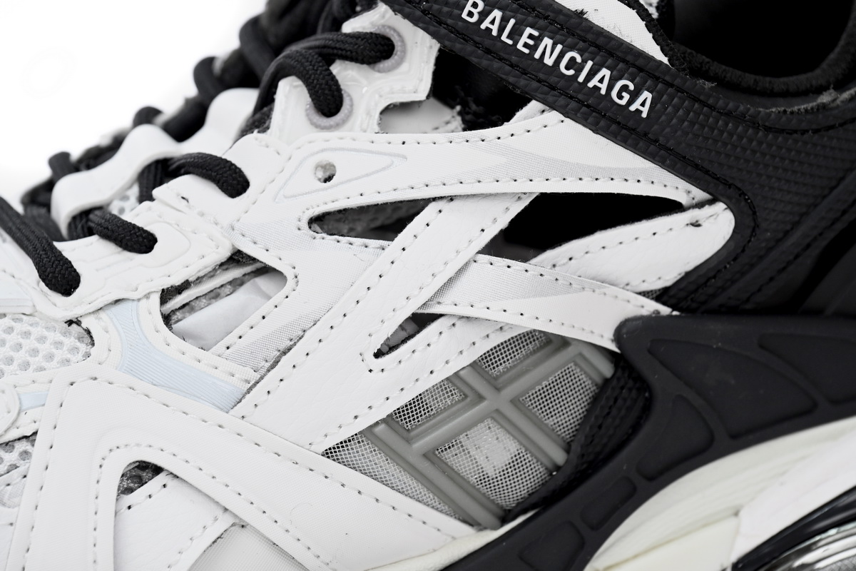 Balenciaga Track 2 Sneaker Black And White 568614 W2GN3 1090