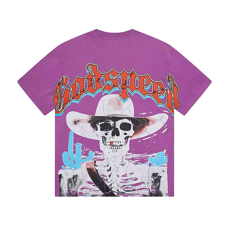 Godspeed Goldie T-Shirt Purple Washed