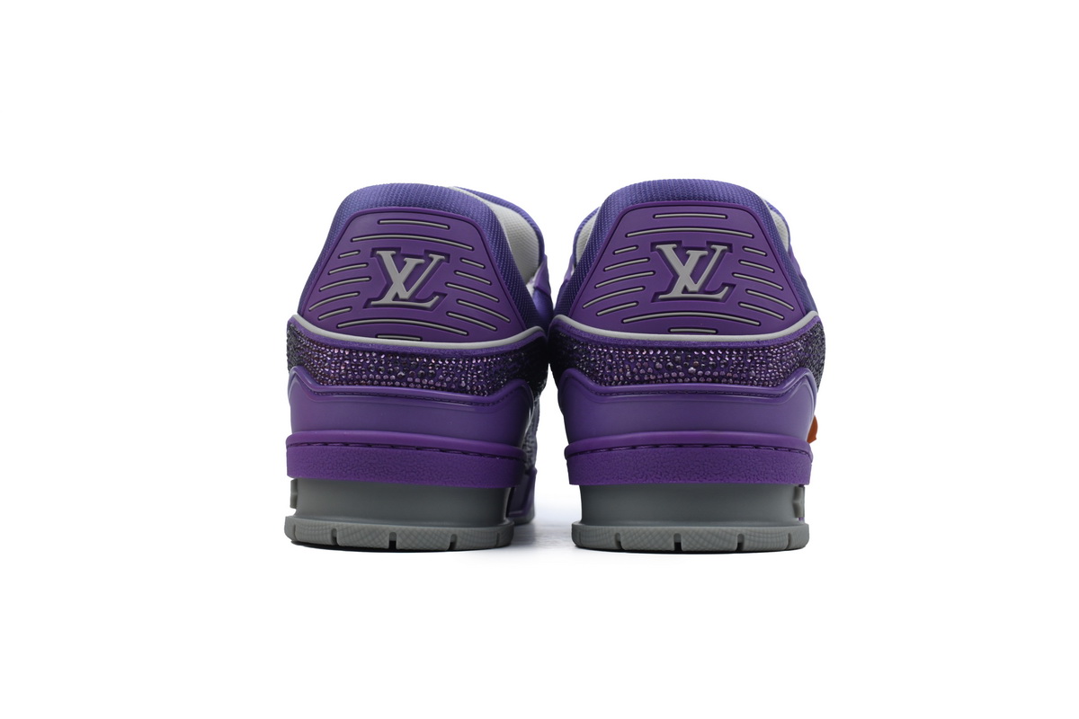 Louis Vuitton Trainer Purple Swarovksi Crystals 1ACR21