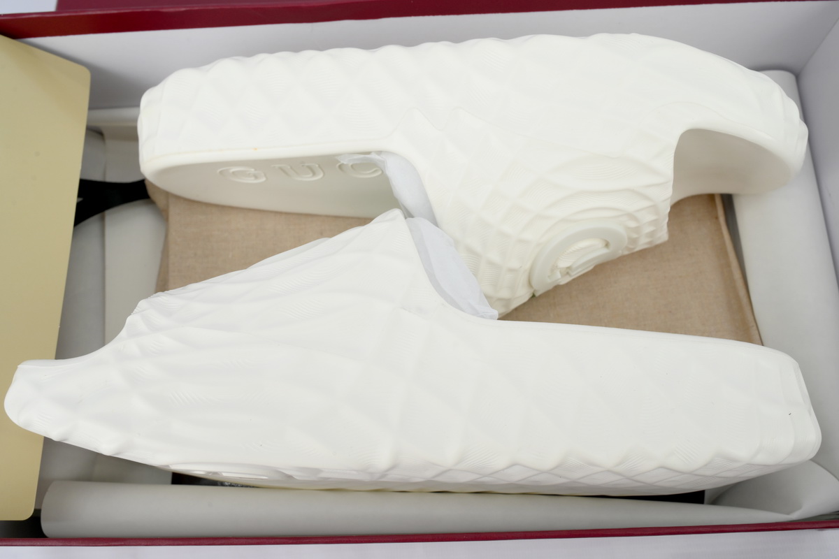 Gucci Double G Slippers White