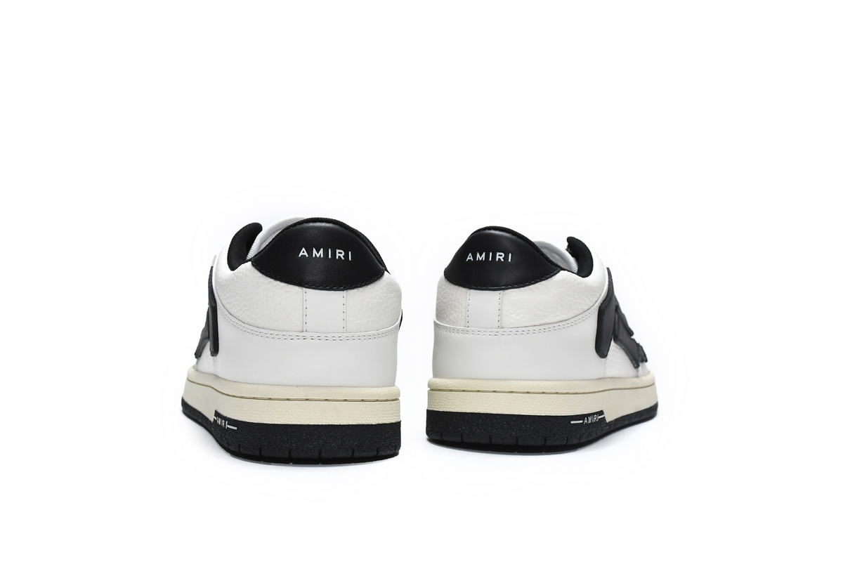 Amiri Skel Top Low White Black White