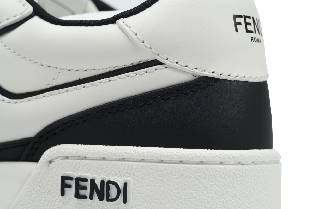 Fendi Match Low Sneaker White Black