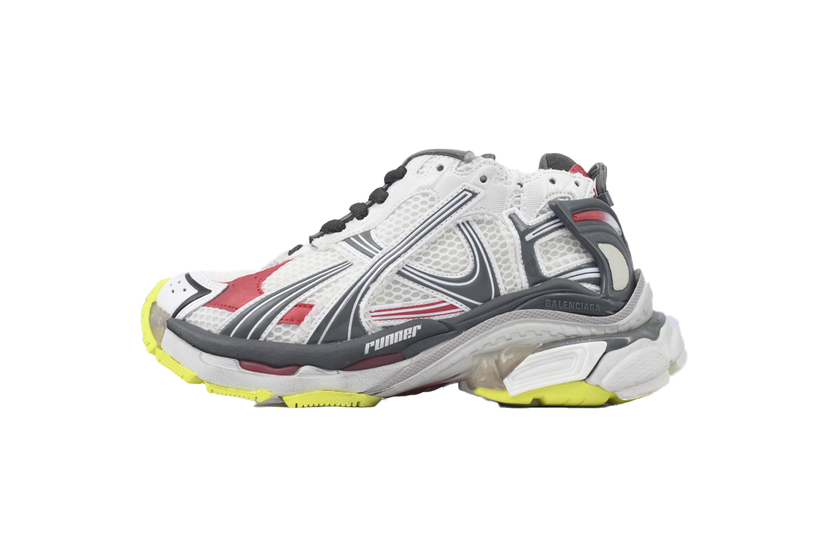 Balenciaga Runner Sneaker White Gray Black 772767 W3RNY 0509