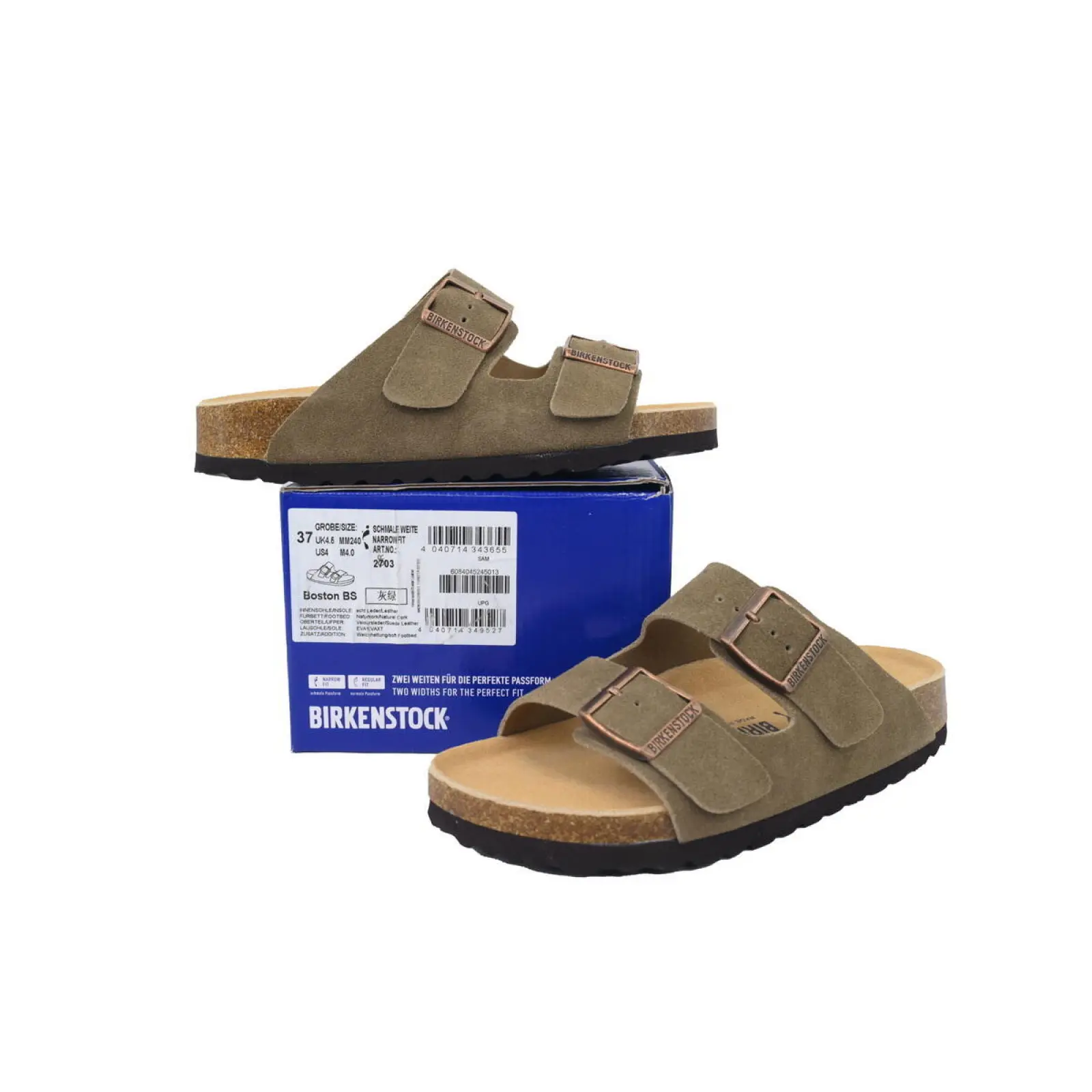 Birkenstock Boston Soft Footbed Grayish Green