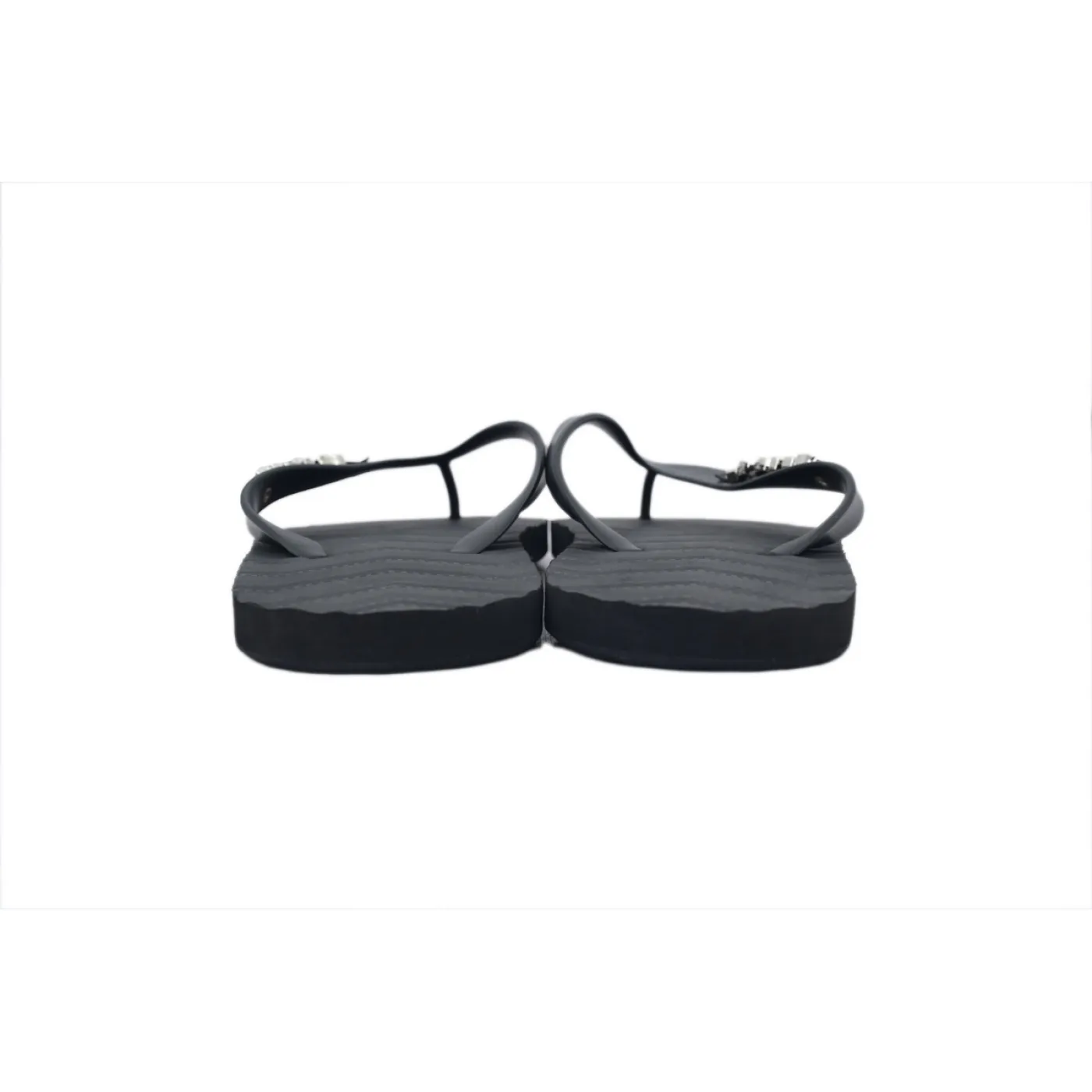 Gucci Slippers Silver Black