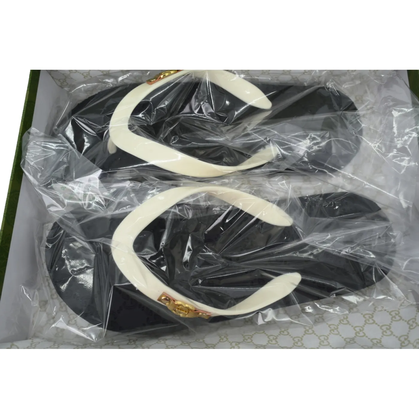 Gucci Double G Printed Black Rice