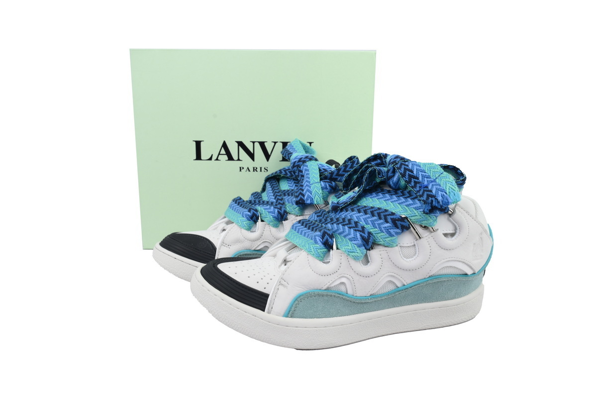 Lanvin Curb Sneaker White Blue