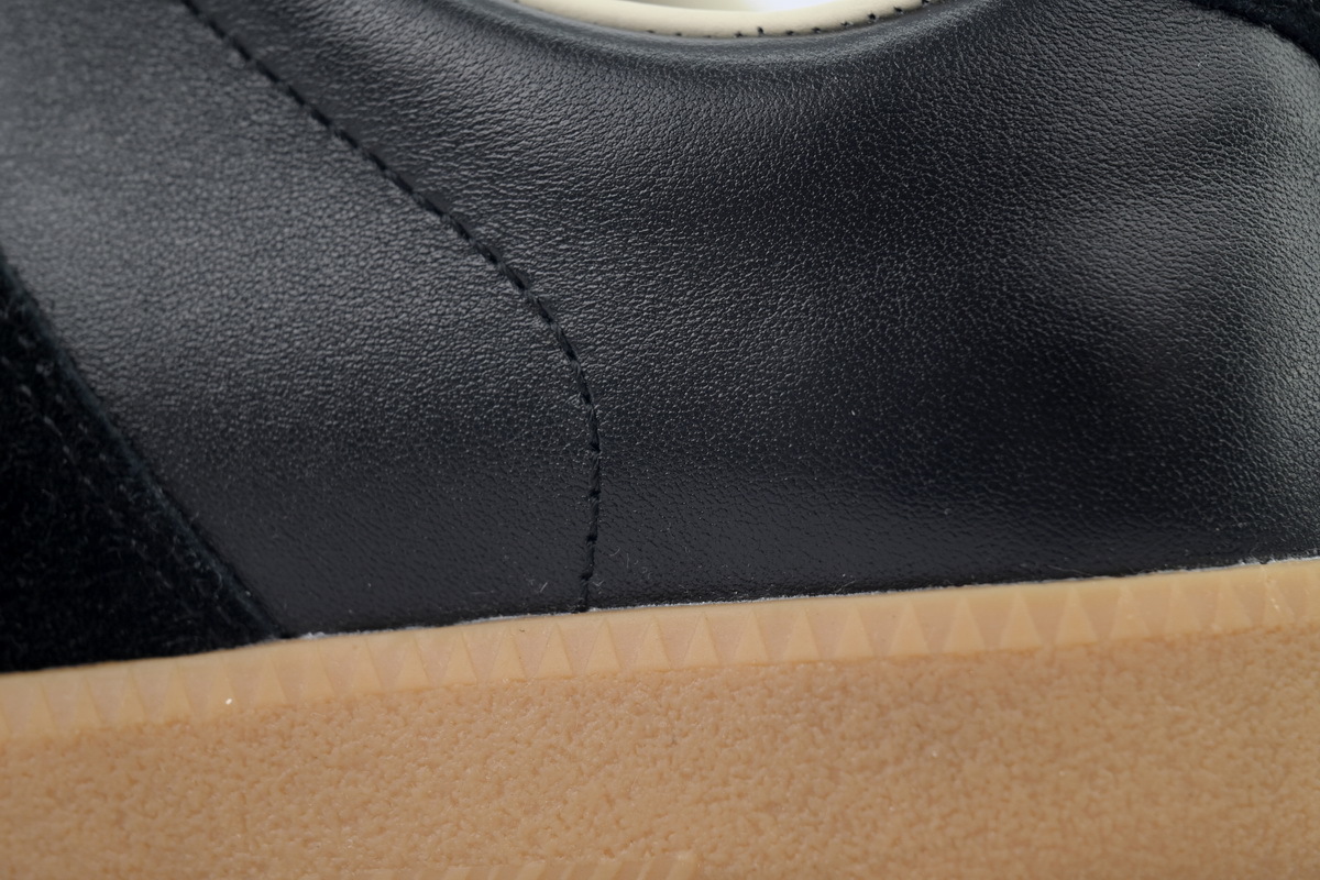 Maison Margiela Replica Black Sneakers Brown Sole