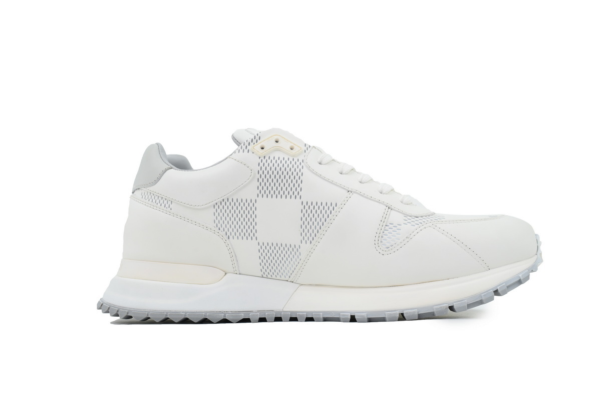 Louis Vuitton Runner Gray White Grid Pattern