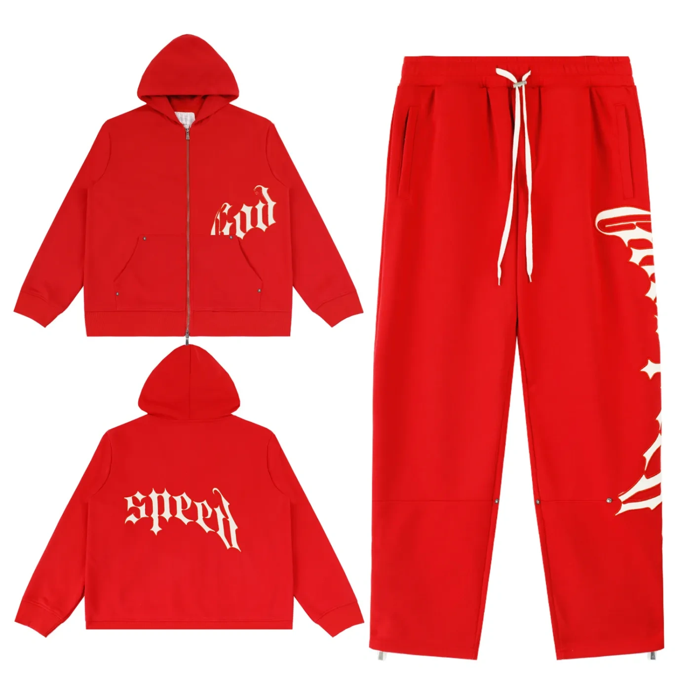 Godspeed OG Logo Sweatsuit Red