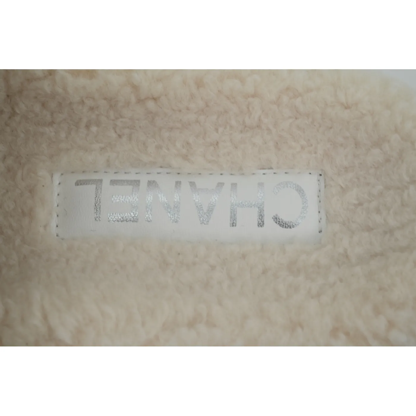 Chanel Wool Slippers White