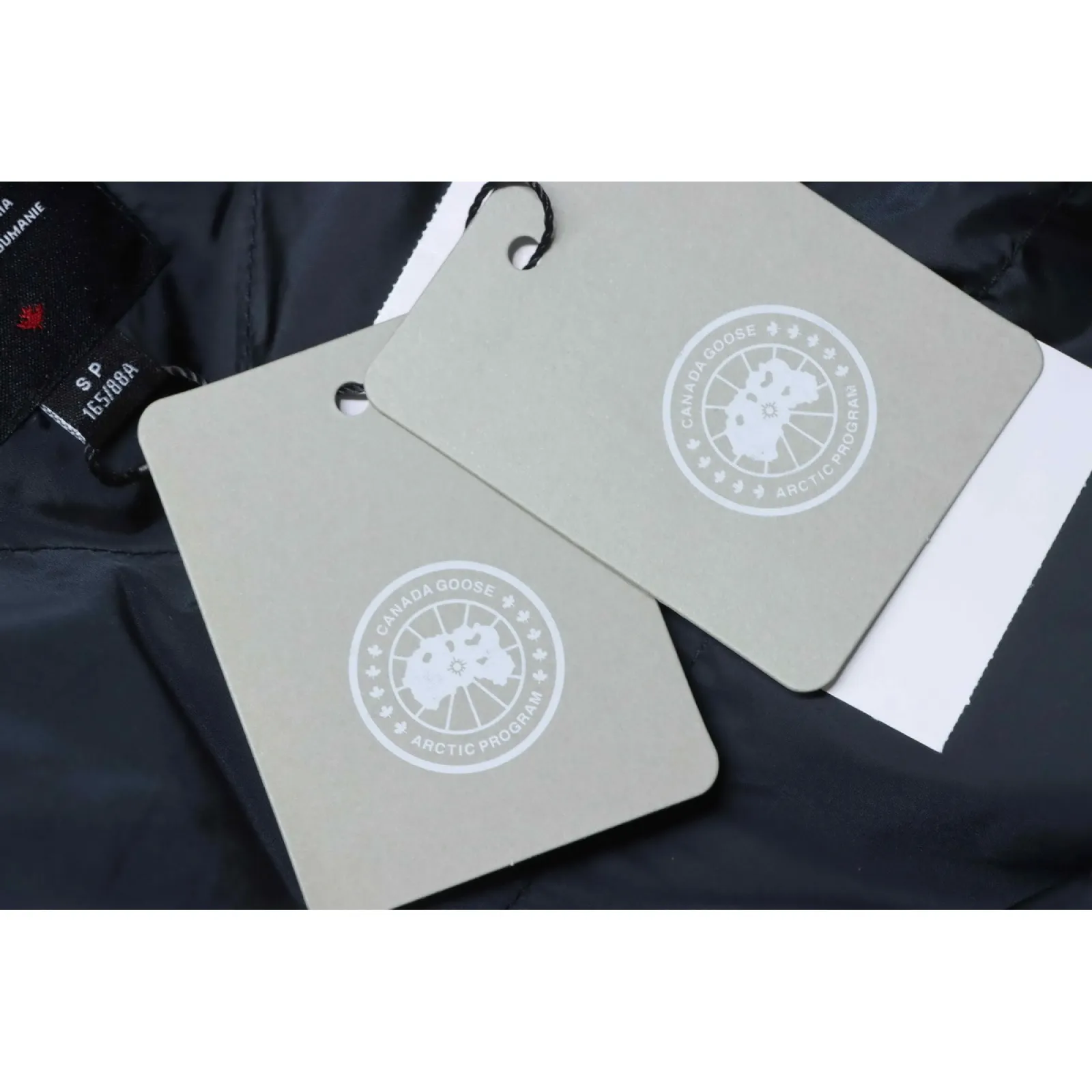 Canada goose Plaid Hooded Knit Jacket Black
