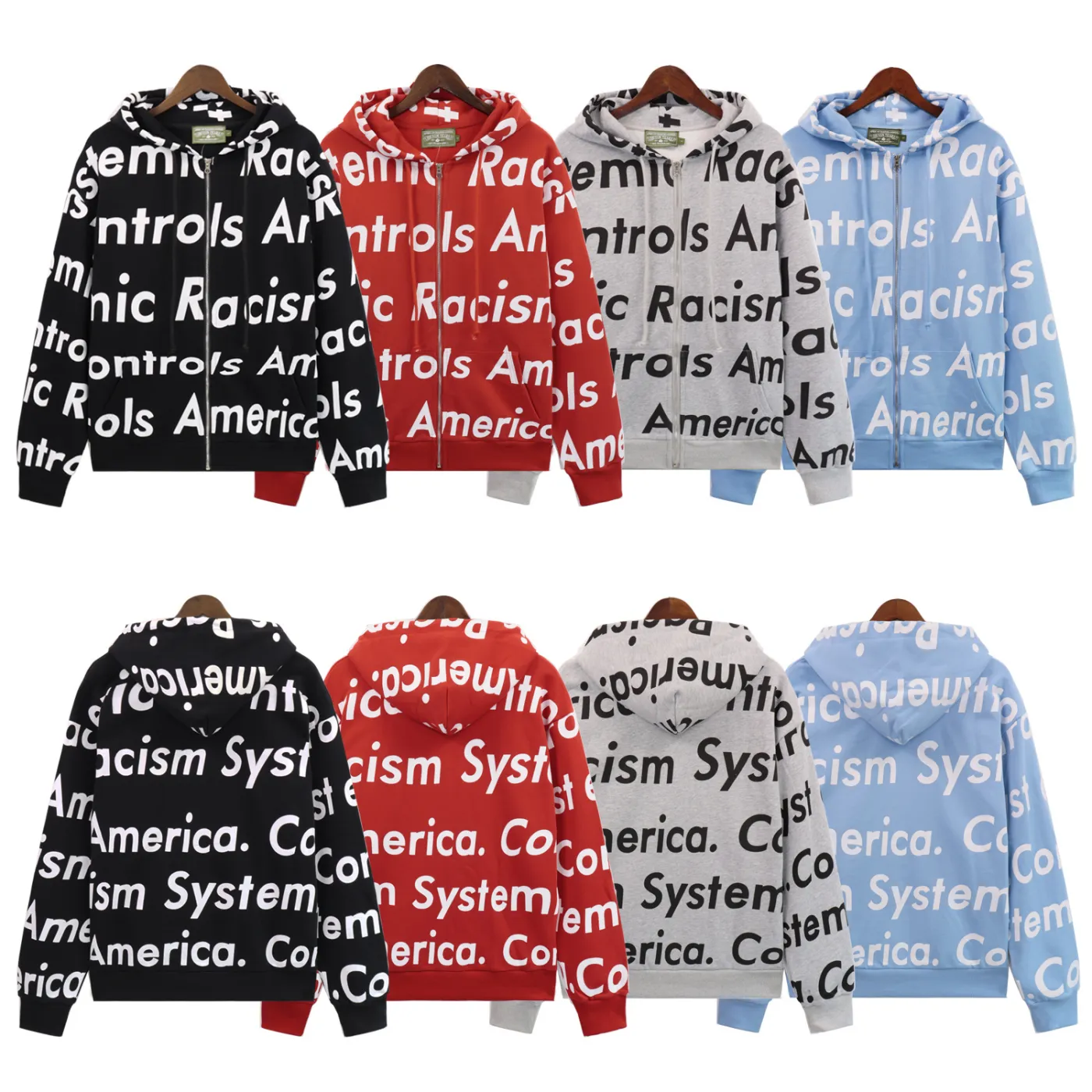 Denim Tears x Arthur Jafa Systemic Racism Controls America Hoodie
