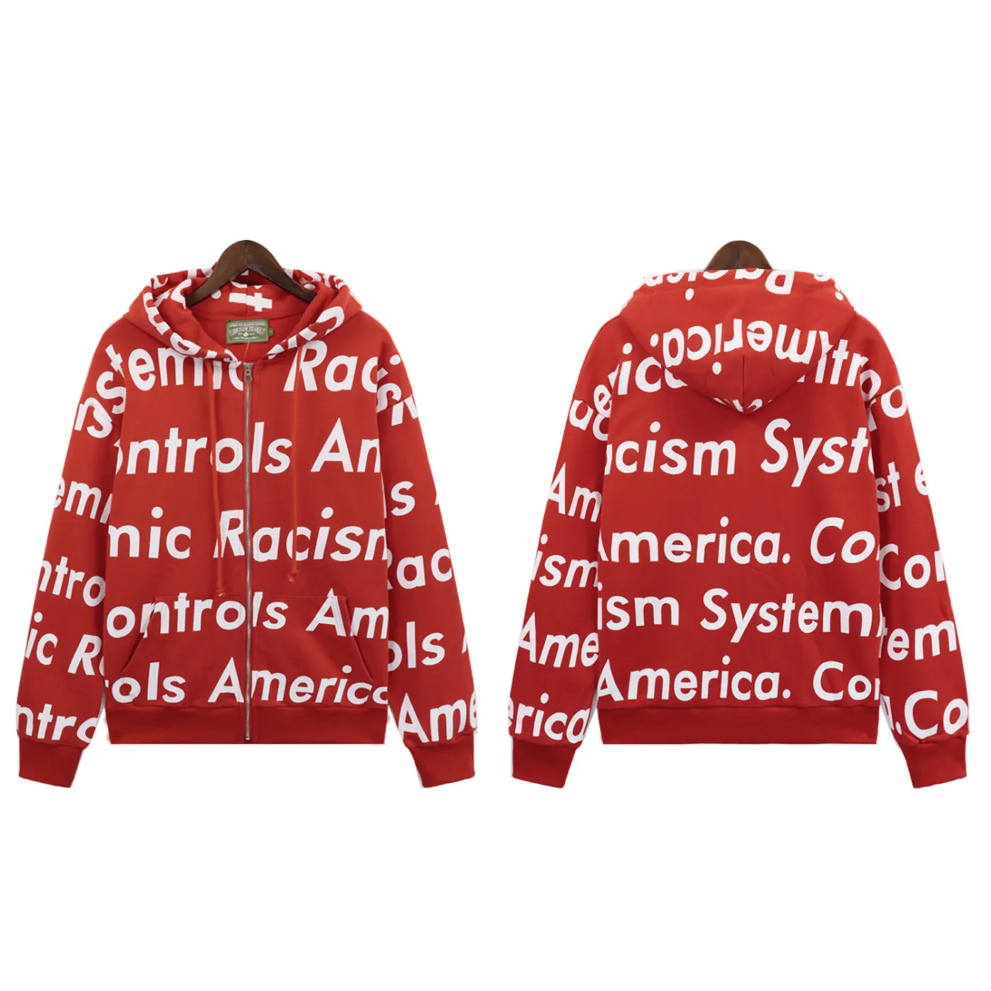 Denim Tears x Arthur Jafa Systemic Racism Controls America Hoodie
