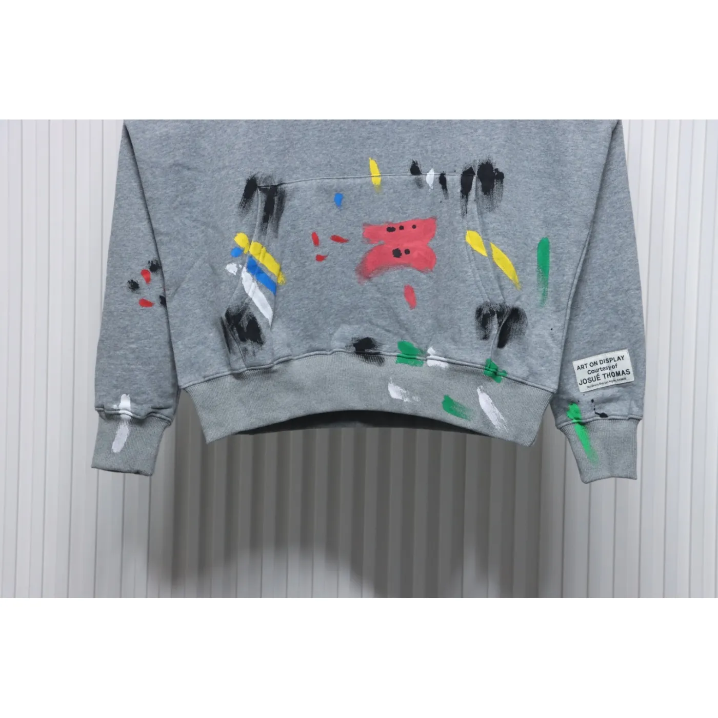 Gallery Dept. Splatter Letter Hoodie Gray