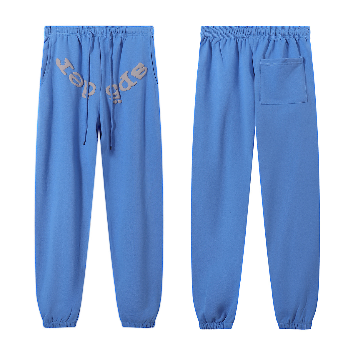 Sp5der OG Web V2 Hoodie & Sweatpant Set Dusty Blue