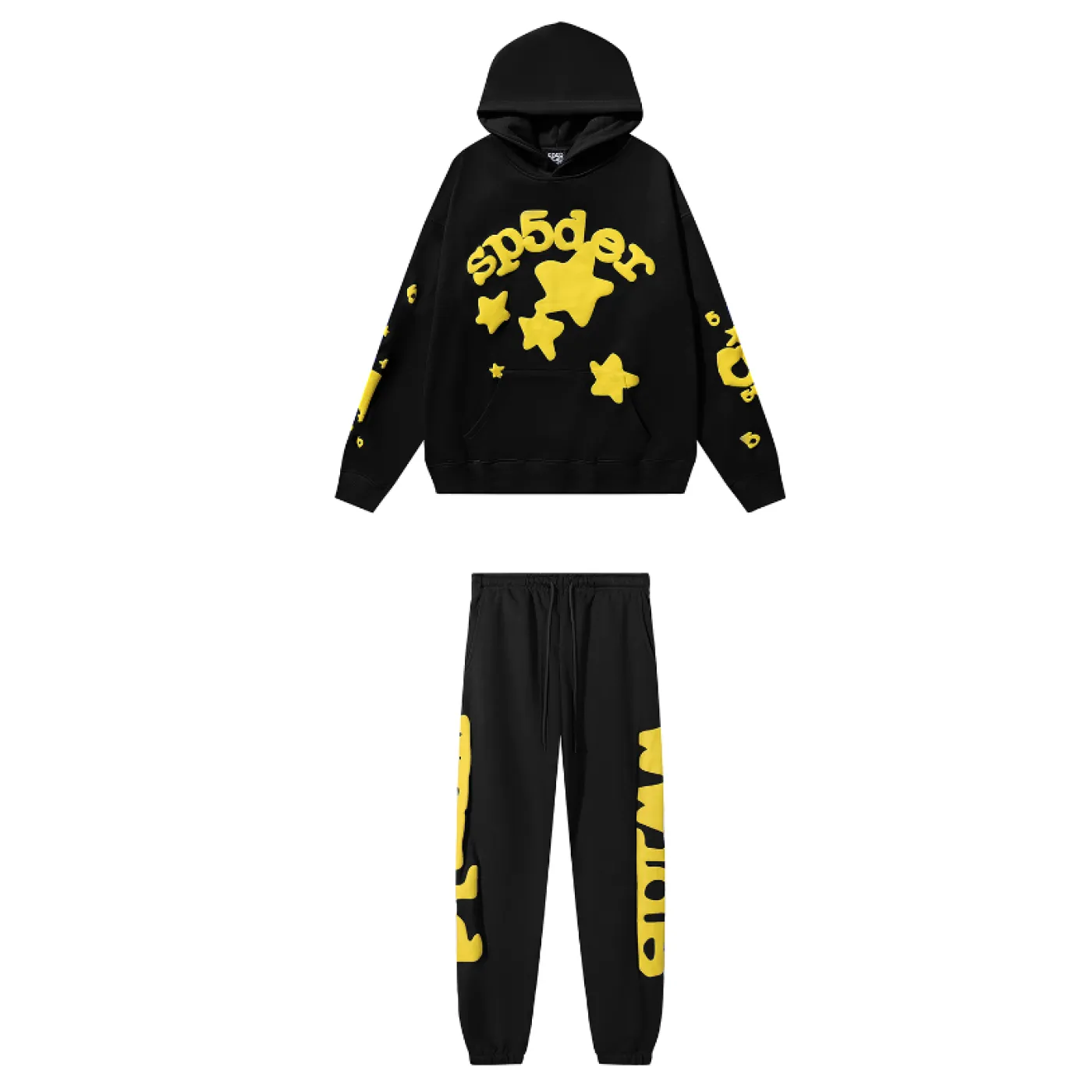 Sp5der Beluga Hoodie & Sweatpant Set Black