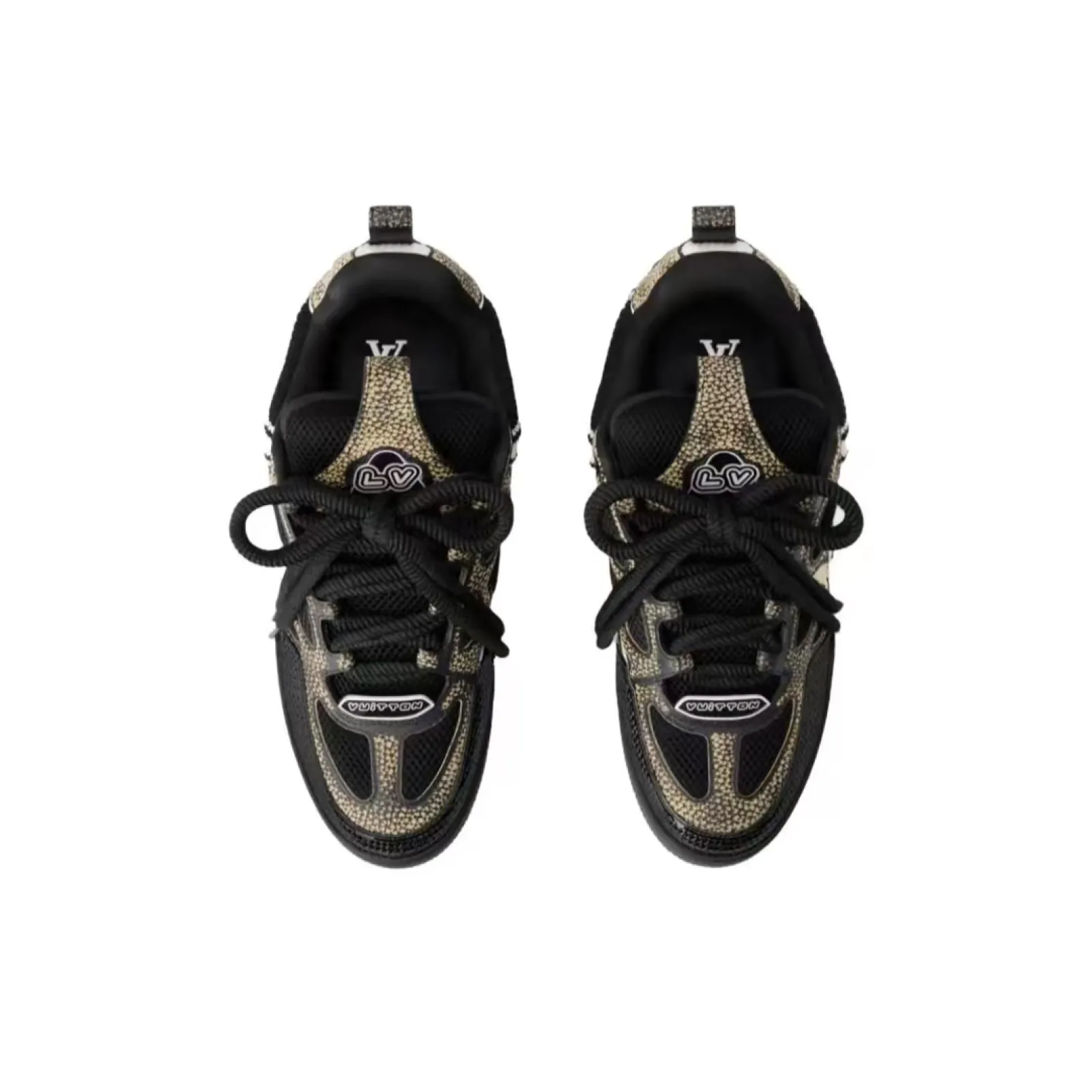 Louis Vuitton Skate Sneaker Black Swarovski Monogram