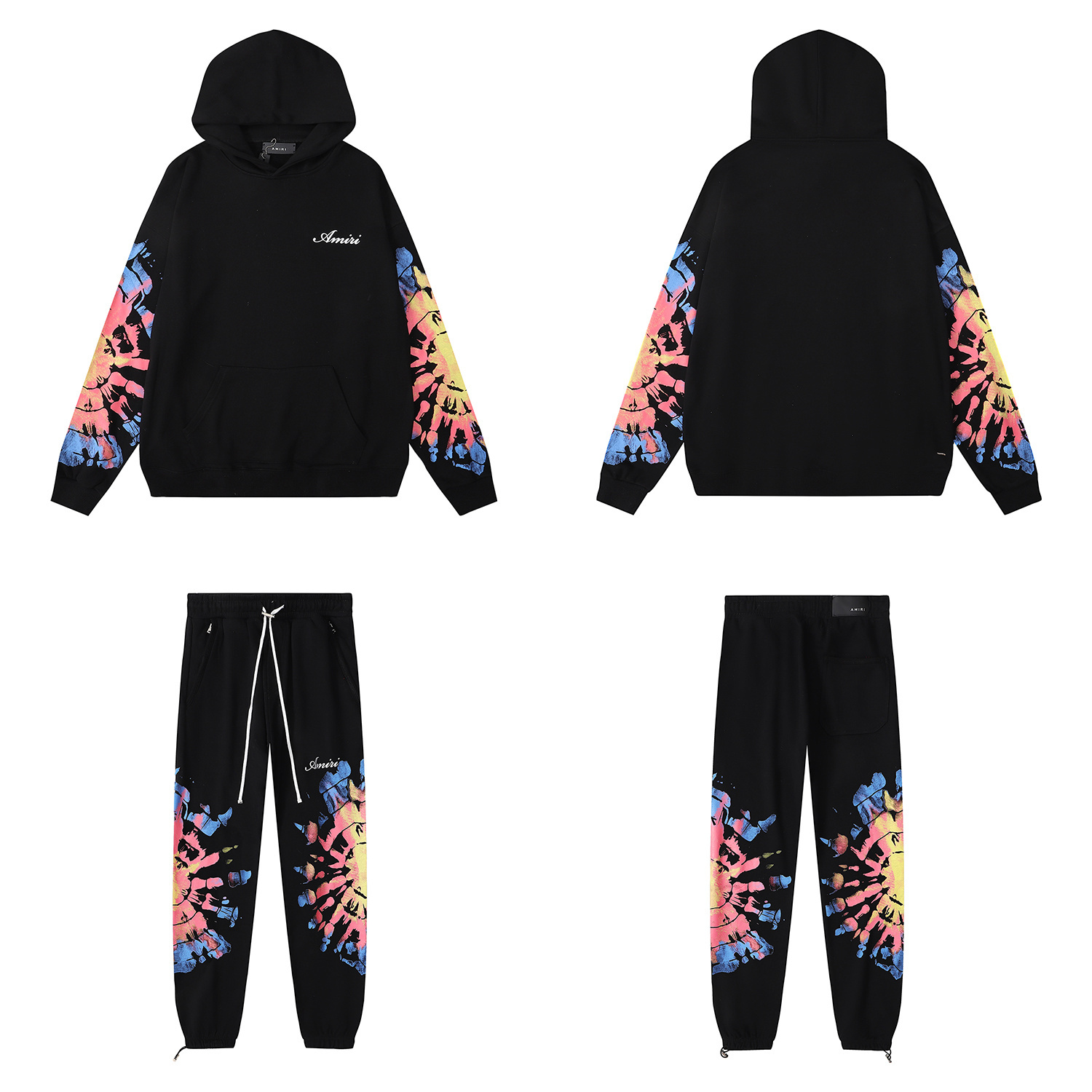 Amiri Tie-Dye Paisley Print Sweatsuit