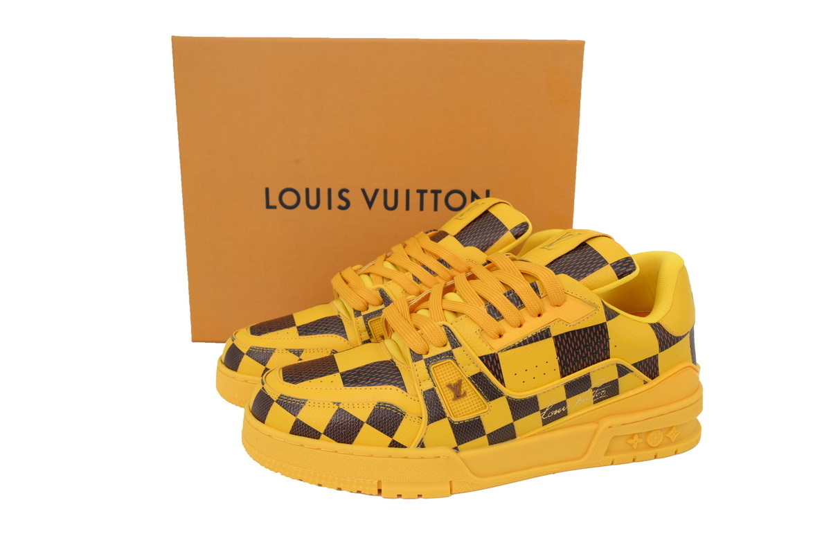 Louis Vuitton Trainer Damier Pop Yellow