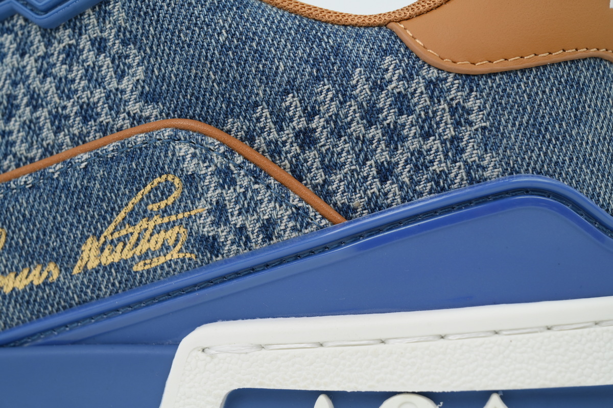 Louis Vuitton LV Trainer Blue Damier 3D Denim