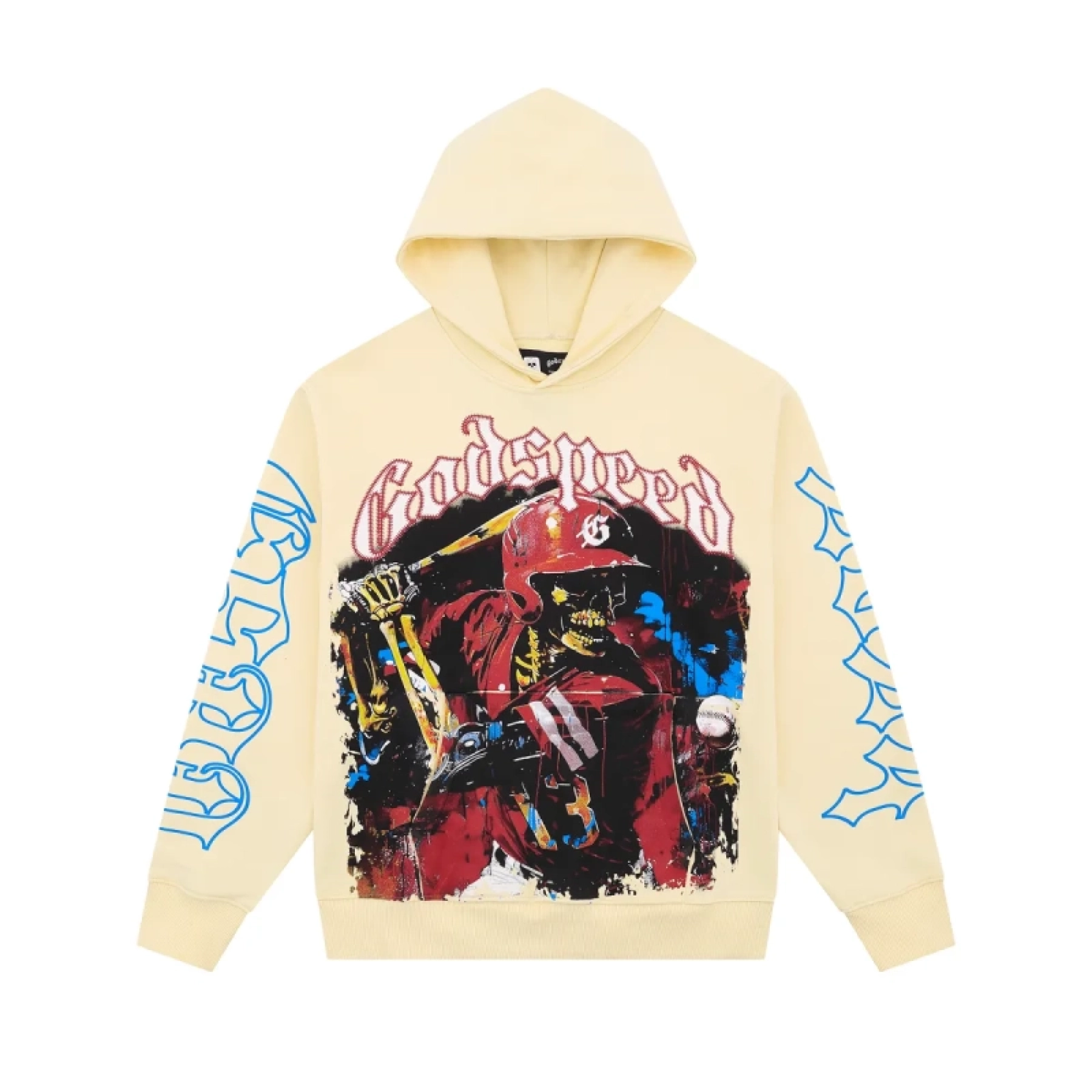 Godspeed Grand Slam Hoodie Bone+ Godspeed Casual Comfort Holes Straight Jeans Smoky Gray